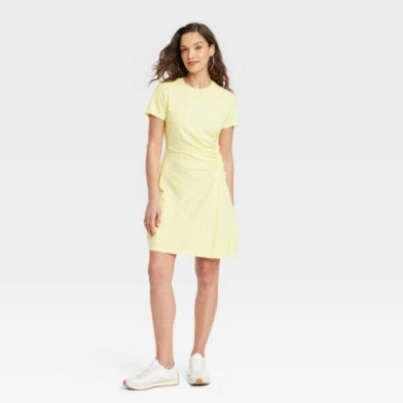 Brand New With Tags Universal Thread Goods Co Yellow Jersey Dress Medium - Picture 1 of 1